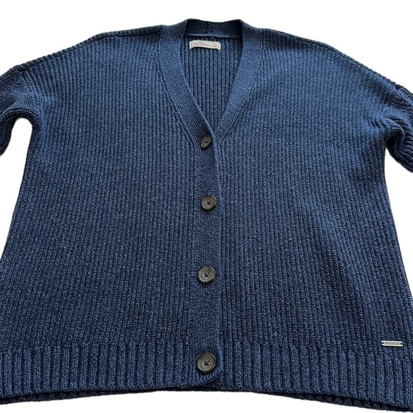 Hollister Ribbed Knit Button Front Cardigan - Size Large - Picture 4 of 12